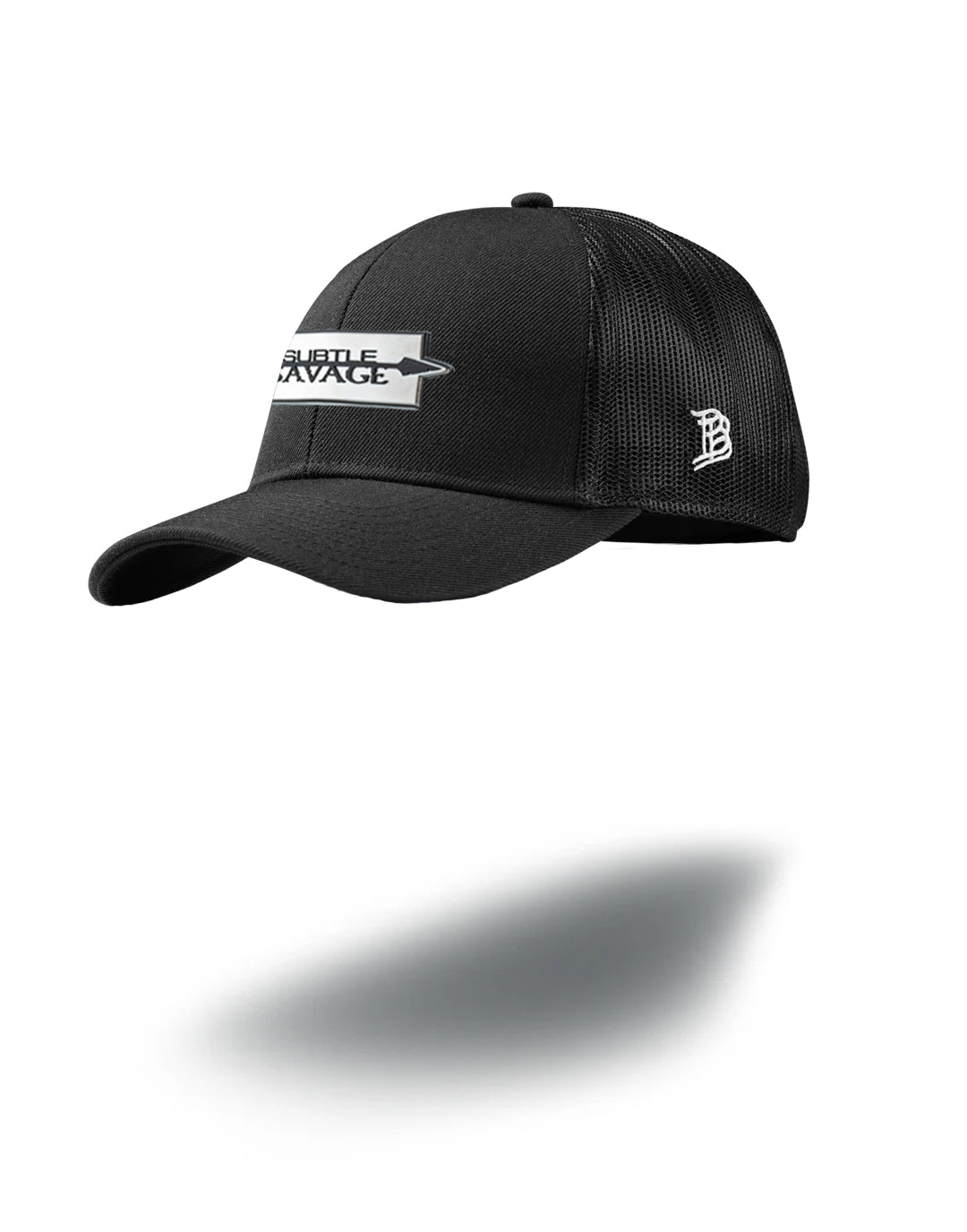 BLOCK SPEAR LOGO BLACK WITH BLACK AND WHITE PATCH