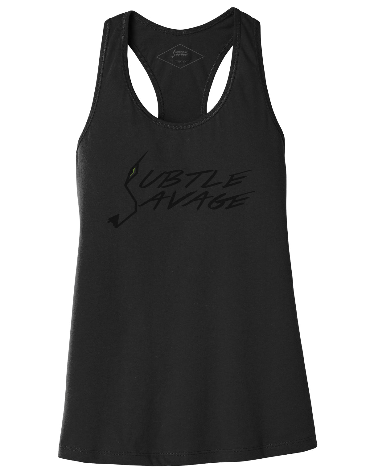 Racer Back Tank - Black