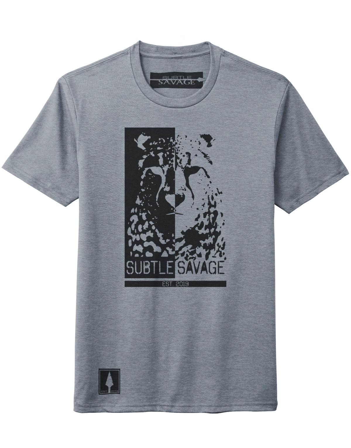 Savage Cat Tee Grey